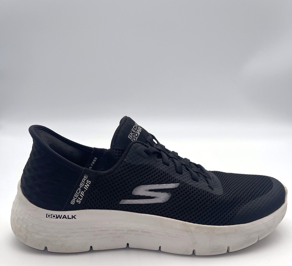 Skechers GoWalk 6 Hands Free Slip-ins Black Womens Size 8 Comfort Sneakers Shoes
